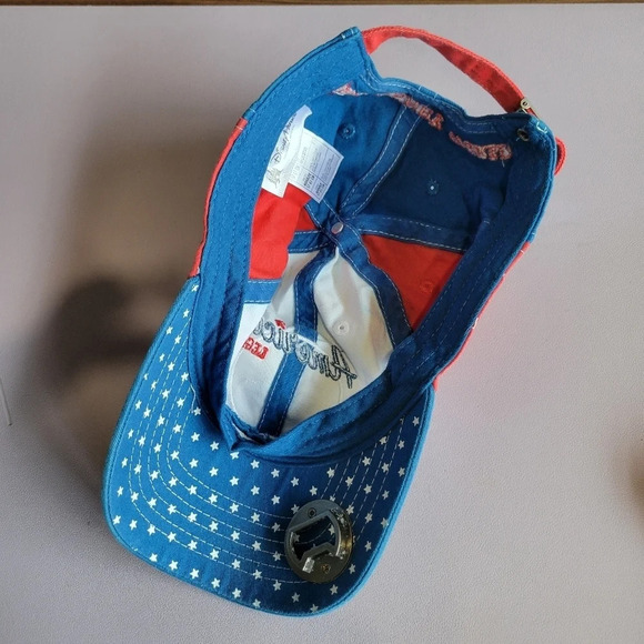 Disney Parks Mickey Mouse Baseball Hat Bottle Opener‎ Adjustable Americana Cap - Picture 9 of 11
